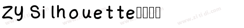 ZY Silhouette字体转换